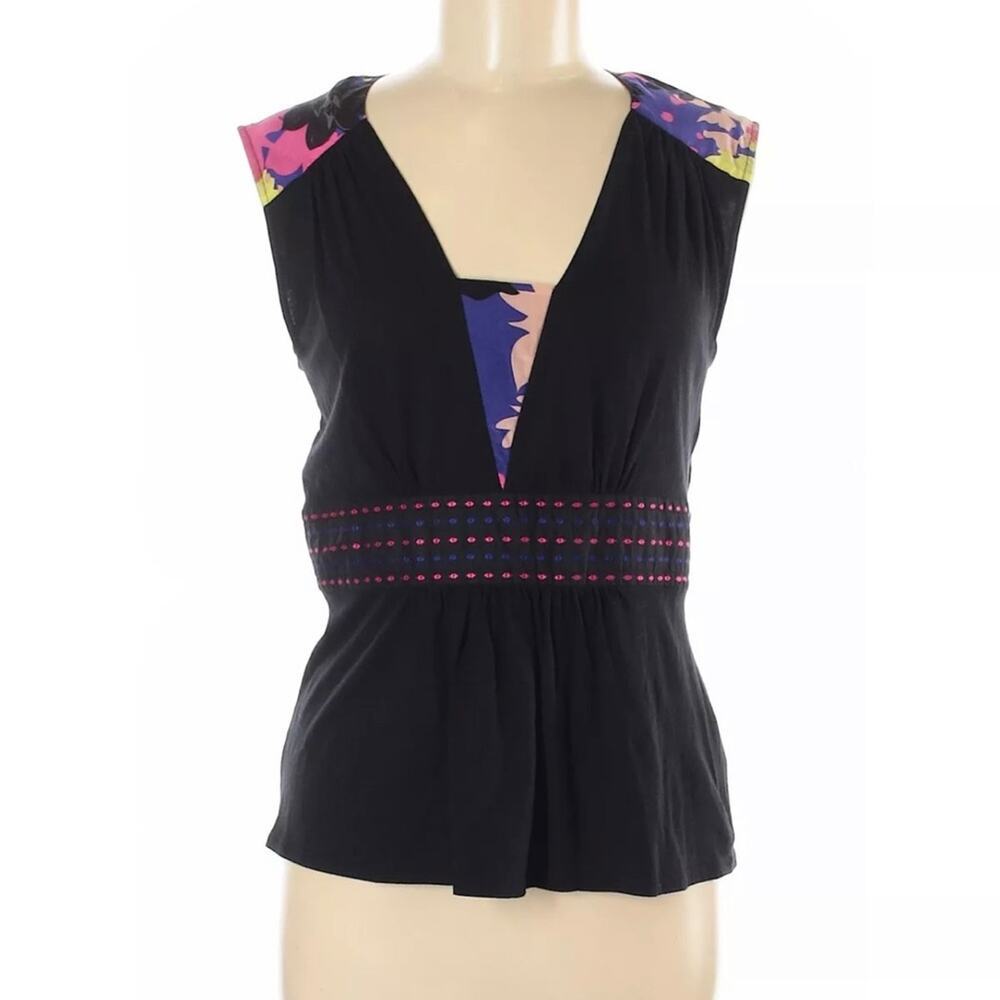Plenty by Tracy Reese Silk Trim Top